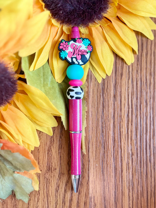 Mama Cow Print Pen