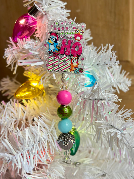 Bluey Xmas Badge Reel