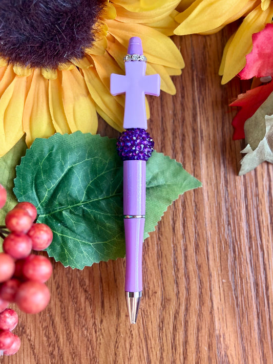 Purple Cross Pen
