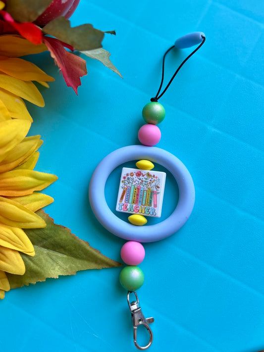 Teacher Books Car Charm