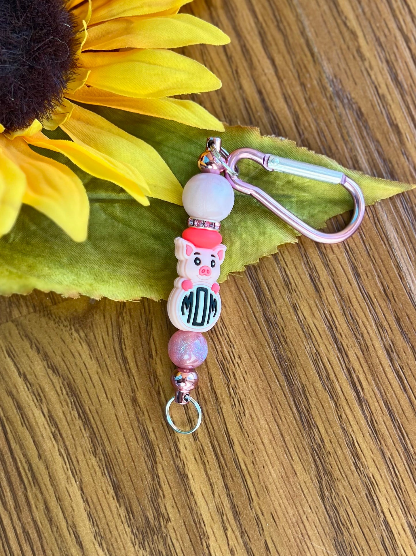 Mom Pig Keychain