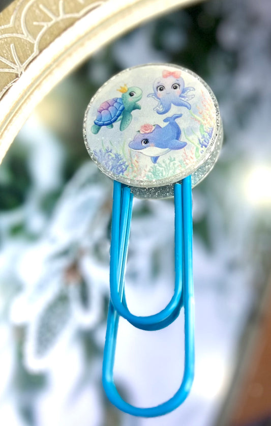 Ocean animals bookmark