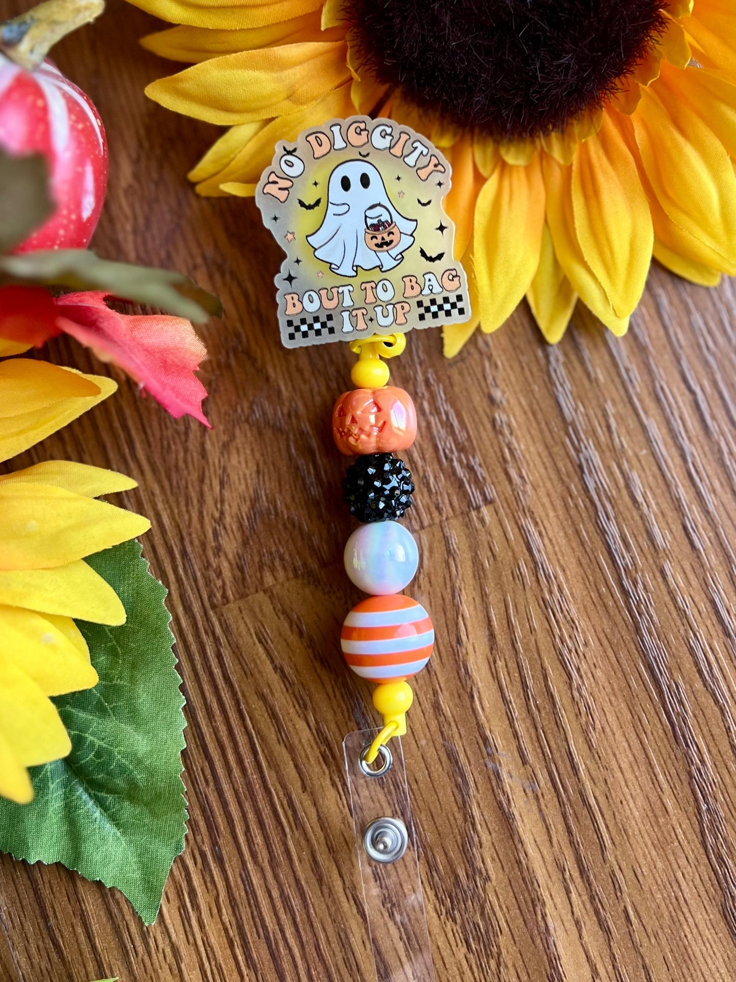 Bout to Bag It Up Badge Reel