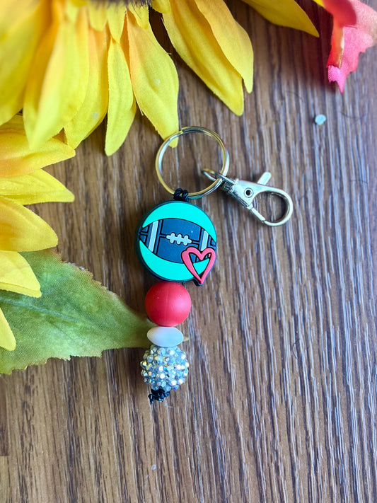 Football Love Keychain