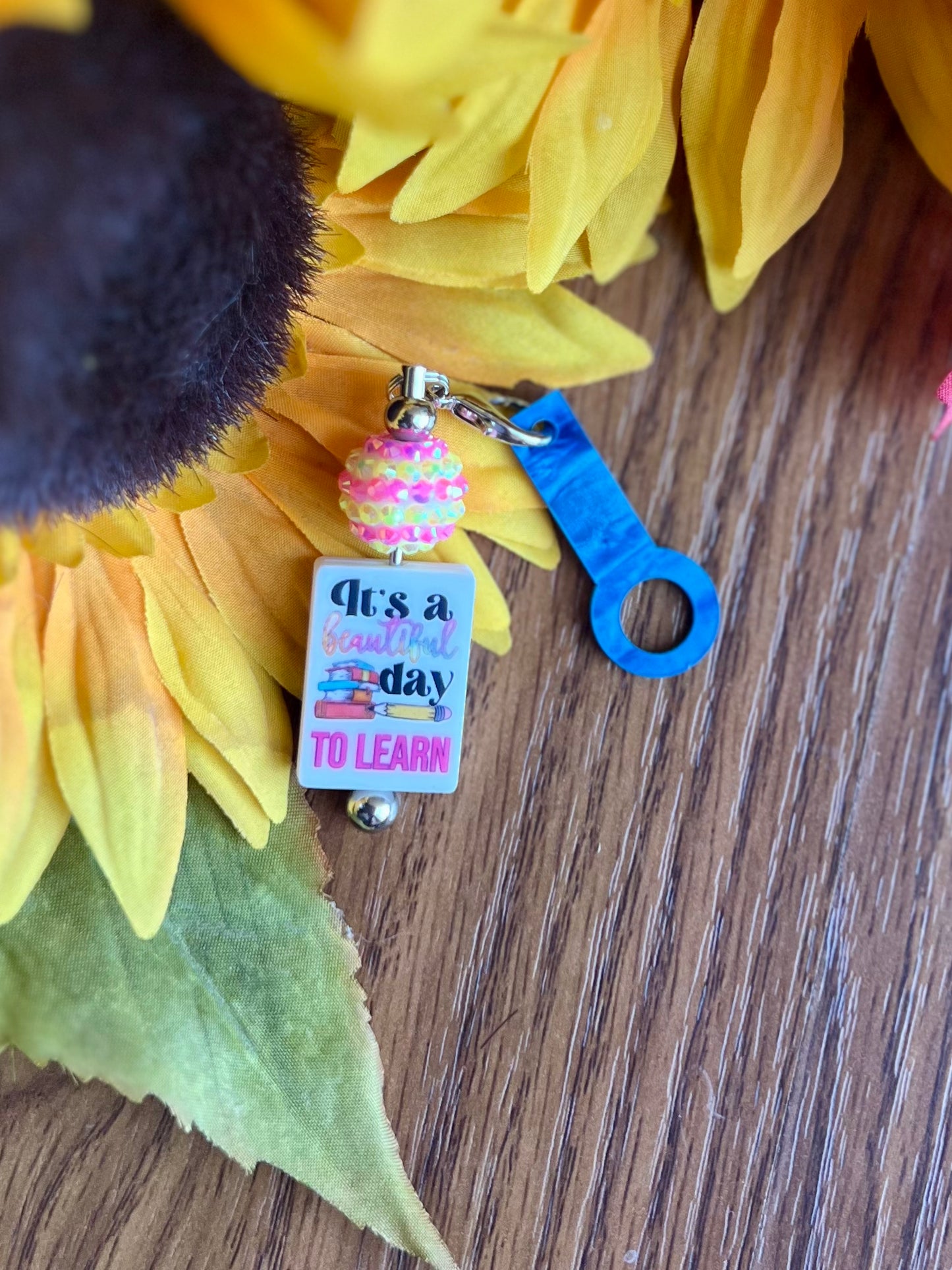 Beautiful Day to Learn Straw Charm