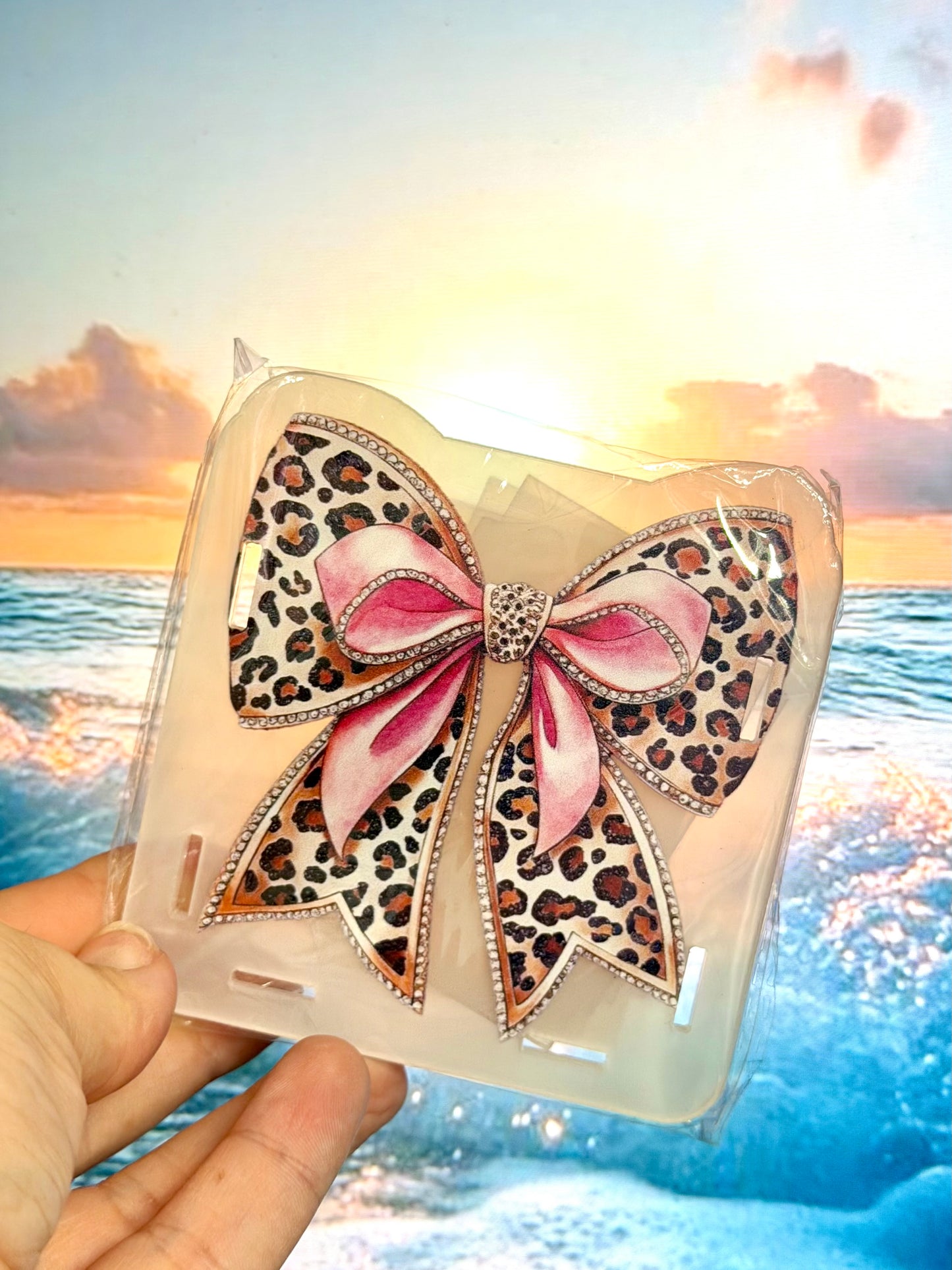 Leopard bow Pen Box