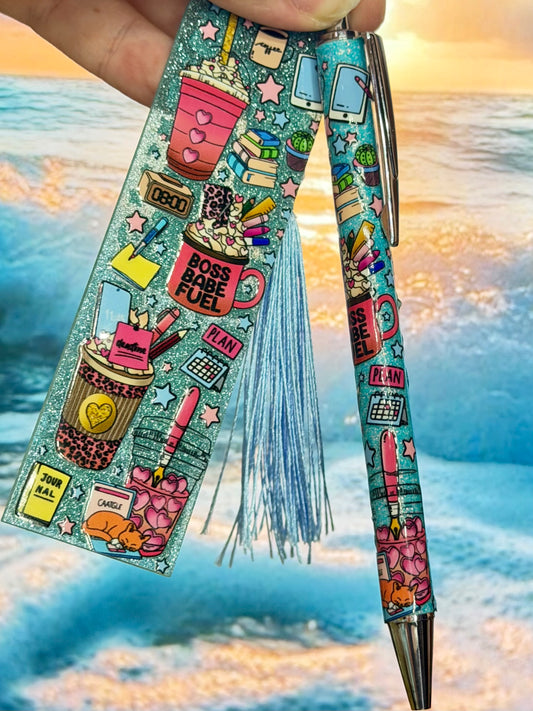 Boss Babe Pen and Bookmark Set