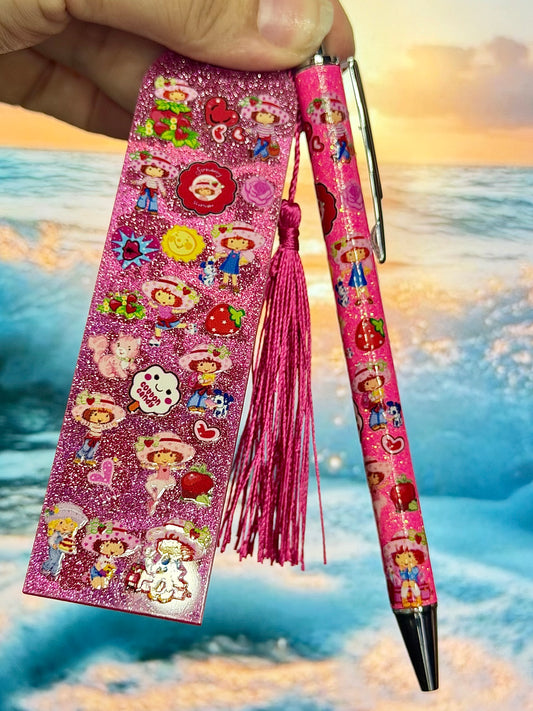 Strawberry Shortcake Pen and Bookmark Set