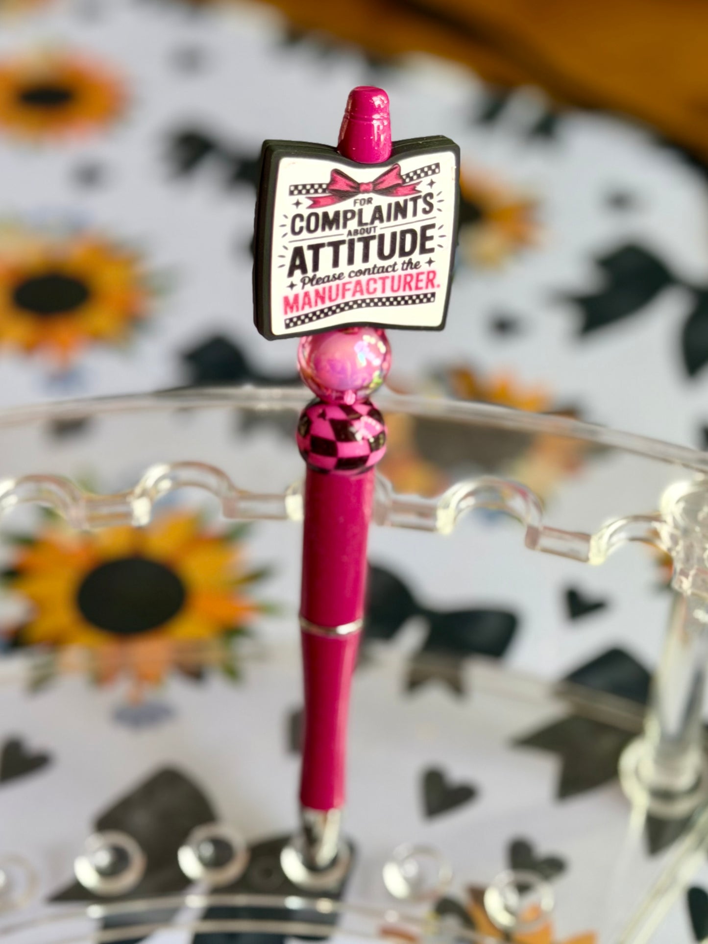 Complaints about Attitude, Contact Manufacturer Pen